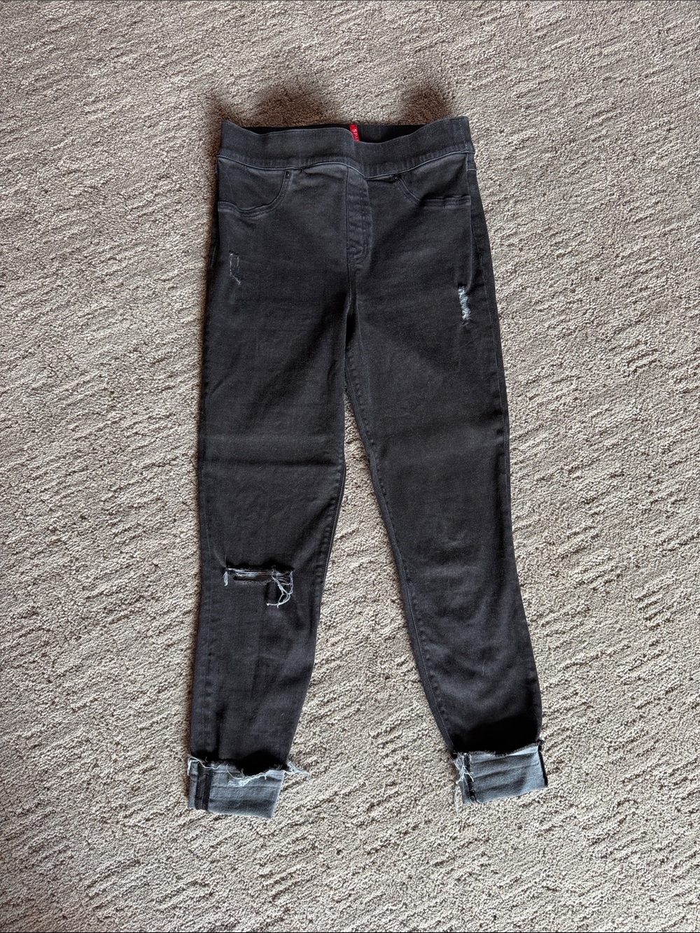 Spanx Black Distressed Women’s Jeans